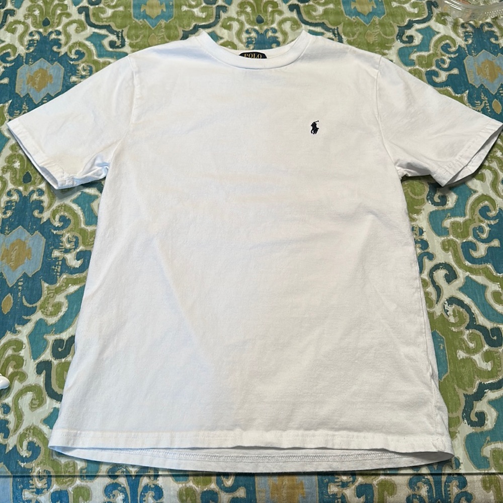 white polo ralph lauren tee